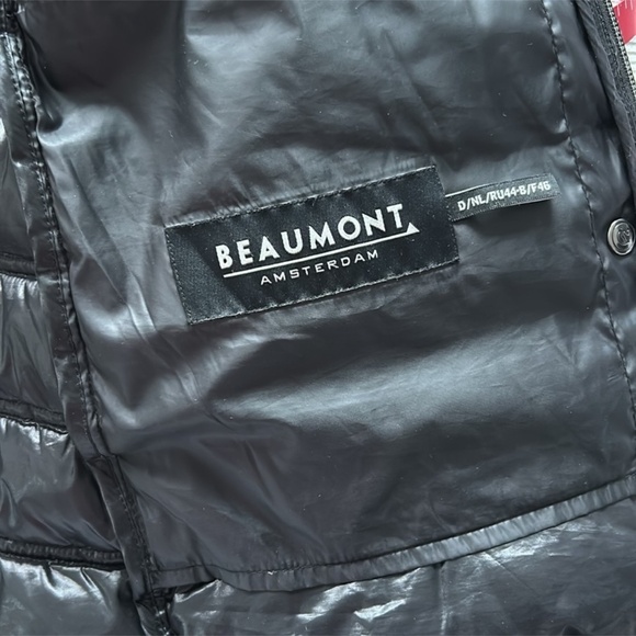 Beaumont like new light real down 🪶 size USA 16, like new jacket black color - Picture 9 of 11